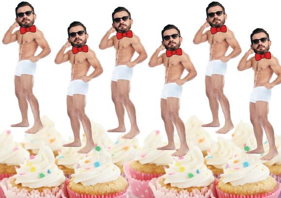 Toppers Noivos para Despedida de Solteira Chá Bar com Foto
