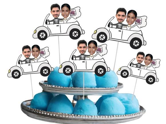 Toppers para Despedida de Solteira com Foto dos Noivos