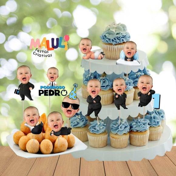 Toppers Poderoso Chefinho com Sua Foto - 10 Artes Diferentes