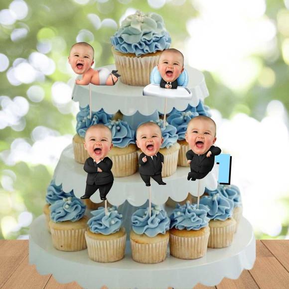 Toppers Poderoso Chefinho com Sua Foto - 10 Artes Diferentes