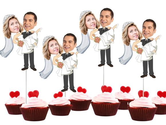 Toppers Tags para Despedida de Solteira com Fotos