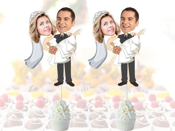 Toppers Tags para Despedida de Solteira com Fotos