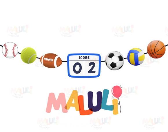 Varal Bolas Bandeirola com Idade