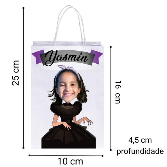 Wandinha com Sua Foto Lembrancinha Sacolinha Personalizada.