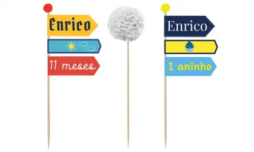 12 Topos para Mesversário Menino Minimalista