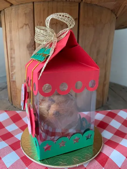 Caixinha de Natal Personalizada com Foto para Mini Panettone