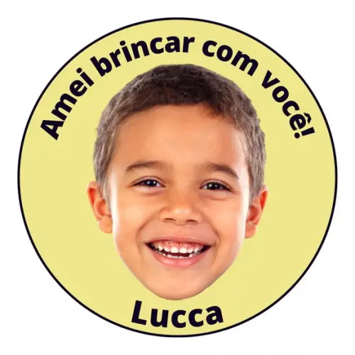 Adesivos Personalizados com a Sua Foto. 24 Unidades.