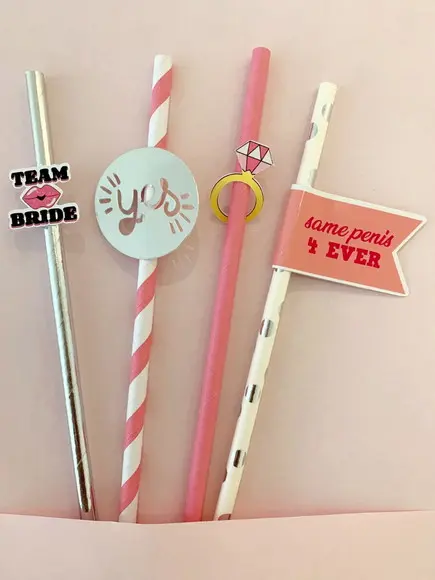 Canudos para Despedida de Solteira Personalizados