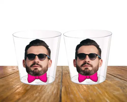 Copo Shot Tequila Despedida de Solteira com Foto Noivo