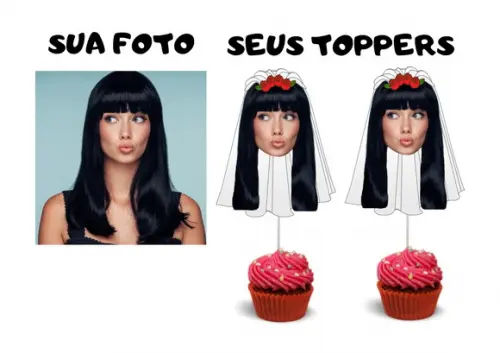 Decoração Despedida Solteira e Chá Lingerie. Toppers Noiva.