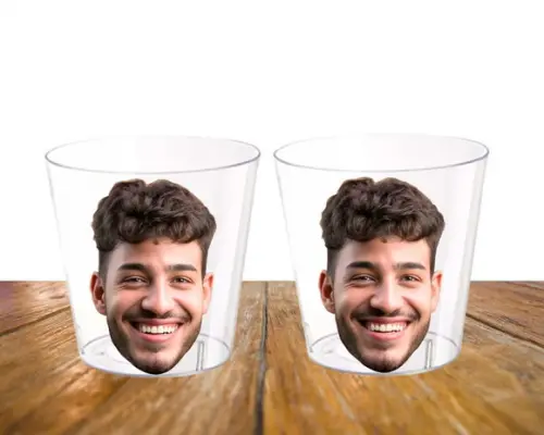 Copo Shot Tequila Despedida de Solteira com Foto Noivo
