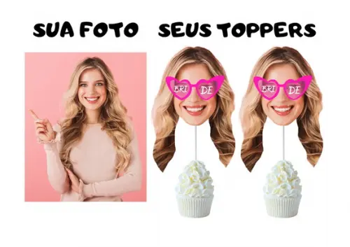 Decoração Despedida Solteira e Chá Lingerie. Toppers Noiva.