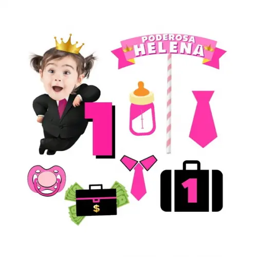 Poderosa Chefinha com Foto! Topo de Bolo Personalizado