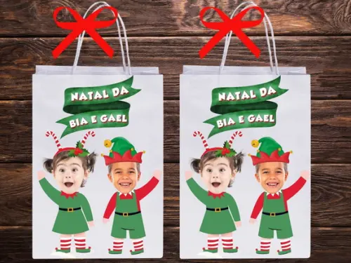 Sacolinha de Natal para Lembrancinhas de Final de Ano