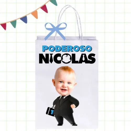Sacolinhas com Foto no Poderoso Chefinho