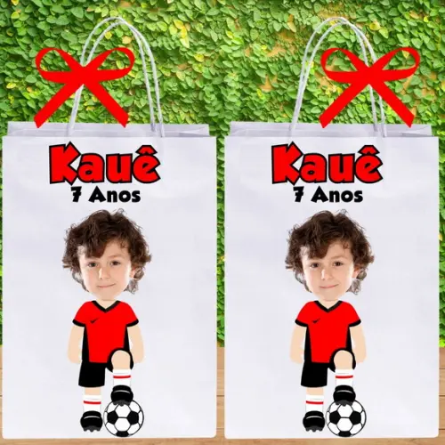 Sacolinhas Futebol com Seu Time Personalizados para Lembranc