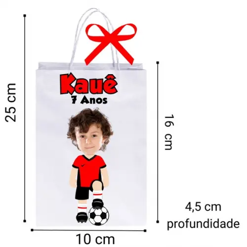 Sacolinhas Futebol com Seu Time Personalizados para Lembranc