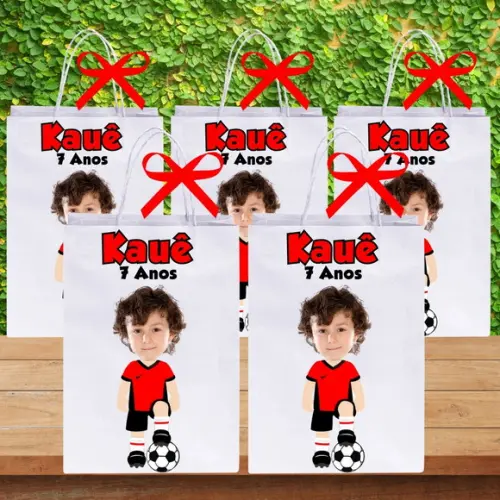 Sacolinhas Futebol com Seu Time Personalizados para Lembranc
