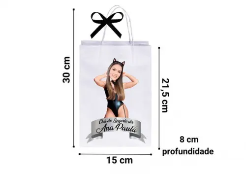 Sacolinhas Personalizadas Chá de Lingerie