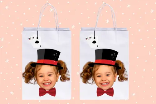 Sacolinhas Personalizadas com Foto no Tema Mágico Circo