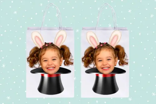 Sacolinhas Personalizadas com Foto no Tema Mágico Circo