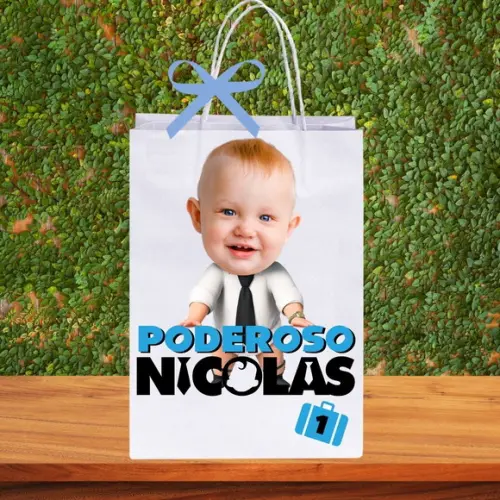 Sacolinhas Personalizadas Poderoso Chefinho com Foto
