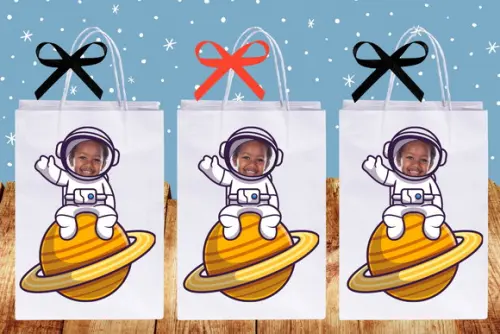 Sacolinhas Personalizadas Tema Astronauta Espaço
