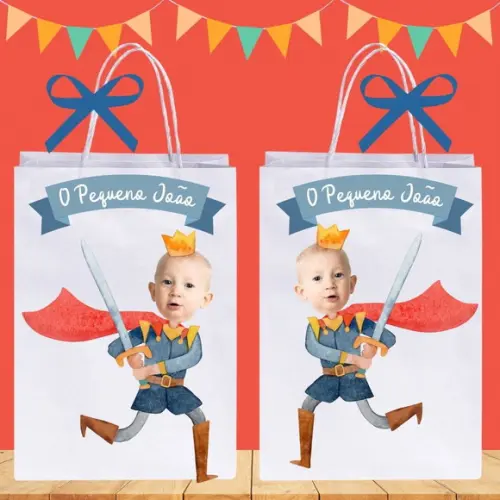 Sacolinhas Personalizadas Tema Pequeno Príncipe