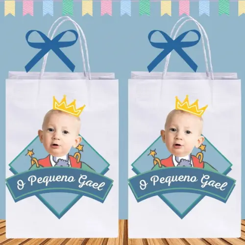 Sacolinhas Personalizadas Tema Pequeno Príncipe