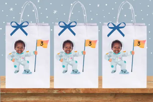 Sacolinhas Personalizadas Tema Astronauta Espaço