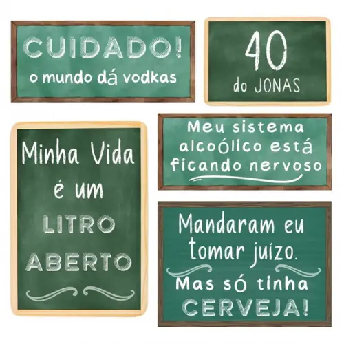 Topo de Bolo Boteco com Sua Foto!