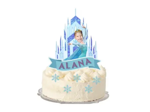 Topo de Bolo Frozen com Sua Foto!