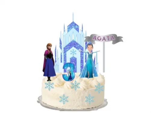 Topo de Bolo Frozen Personalizado com Foto do Rostinho