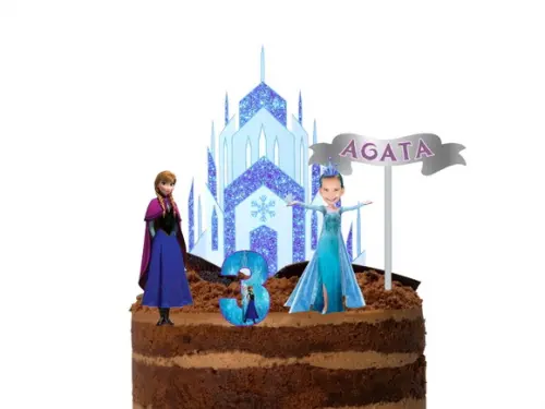 Topo de Bolo Frozen Personalizado com Foto do Rostinho