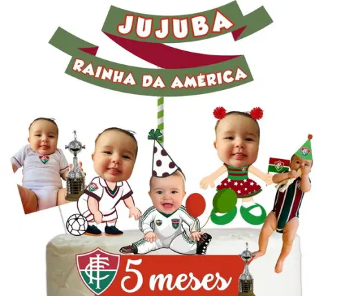 Topo de Bolo para Mesversário - Temas