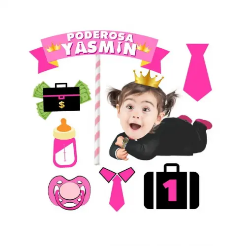 Topo de Bolo Personalizado Poderosa Chefinha com Foto