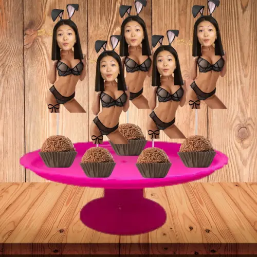 Topper Chá de Lingerie com Foto Tag para Despedida Solteira