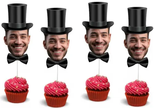 Topper Personalizado com Foto do Noivo Despedida de Solteira