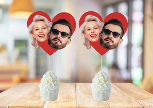 Toppers Casal Noivos para Despedida de Solteira com Sua Foto