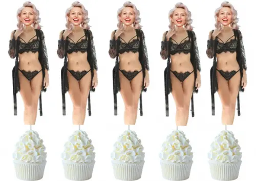 Toppers com Foto da Noiva para Despedida de Solteira ou Ling