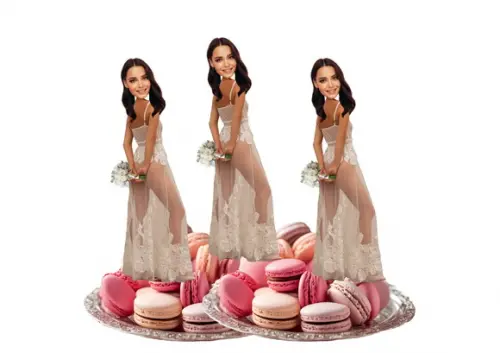 Toppers Noiva com Sua Foto para Despedida de Solteira