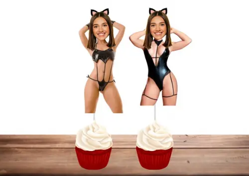 Toppers Noiva para Despedida Solteira Chá Lingerie com Foto