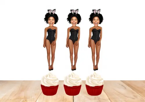 Toppers Noiva para Despedida de Solteira com Foto para Doces