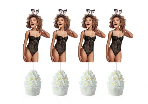 Toppers Noiva para Despedida de Solteira com Foto para Doces