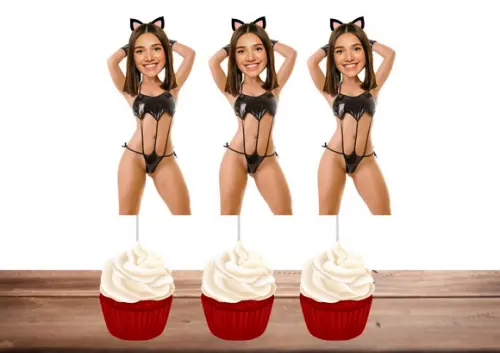 Toppers Noiva. Decoração Despedida Solteira com Foto