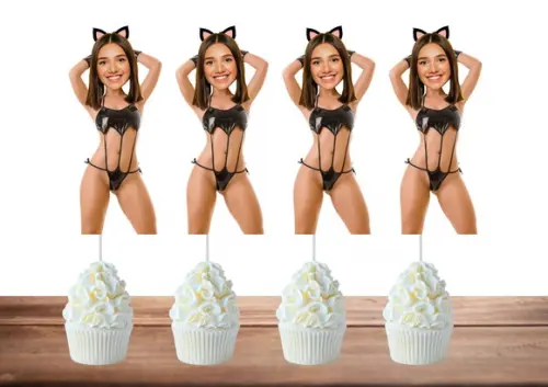 Toppers Noiva. Decoração Despedida Solteira com Foto