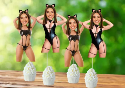 Toppers Noiva para Despedida Solteira Chá Lingerie com Foto