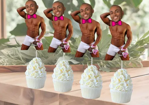 Toppers Noivo para Despedida de Solteira com Foto para Doces