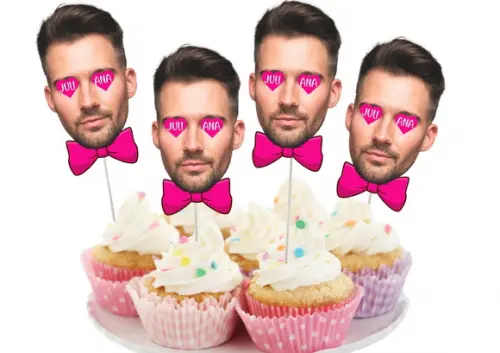 Toppers Noivo para Despedida de Solteira com Foto.