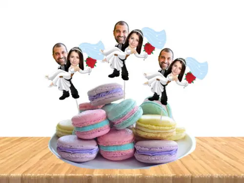 Toppers para Despedida de Solteira com Fotos do Casal